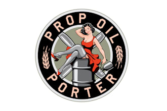 design unique props brewery porter beer logo
