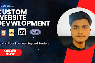 design and development custom websites