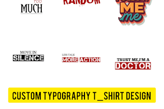 make typography tshirt design
