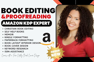 be KDP ebook writer christian book editor proofread self help ebook ghostwriter
