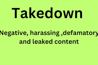 remove harassing and defamatory blogs article and mugshots legally