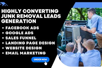generate junk removal service leads hauling leads cleaning leads carpet cleaning