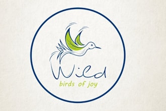 create a watercolor abstract artistic bird logo design