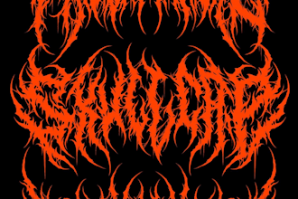 design a professional brutal band logo