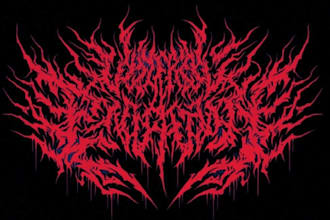 create a unique extreme metal logo