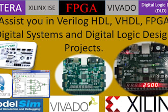 do fpga programming verilog and vhdl using xilinx vivado, quartus softwar