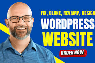 fix,clone, revamp, redesign, build, rebuild wordpress website, elementor website