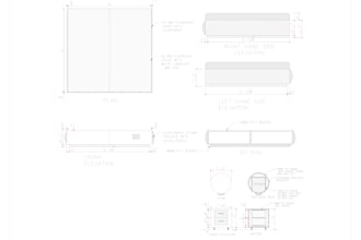 do technical drawing model furniture design in autocad sketchup rhinoceros 3dmax