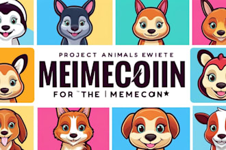 design meme coin landing page, meme coin website, crypto website, memecoin