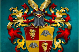 design luxury regal heraldic family crest coat of arms logo