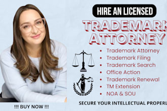 be your licensed uspto trademark attorney for your brand and renewal for amazon