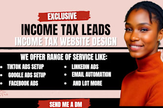 generate bookkeeping leads tax preparation leads tax leads tax website