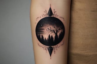create a minimalist tattoo design for you