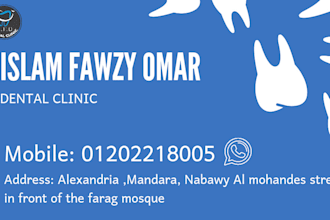 business cards for dental clinic