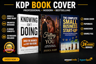 do book cover design, ebook cover design kindle cover, amazon KDP  book cover