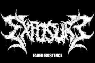 draw simple death or black metal logo