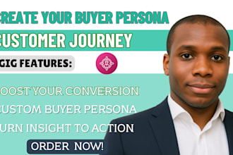 craft targeted buyer persona, map customer journey, and provide customer insight