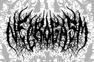 design black metal logo for your band