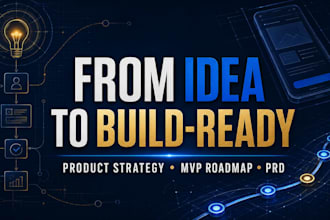 create a build ready product strategy and roadmap for your app or game