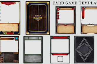 create card game template design custom trading card tcg ccg card frame game art