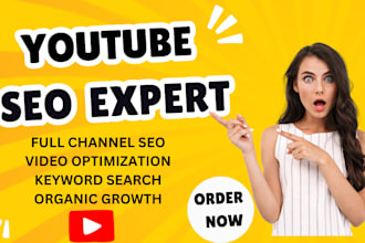 be your youtube SEO expert and help rank top 5