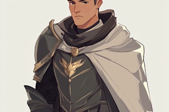 make a dnd art and d and d character for you