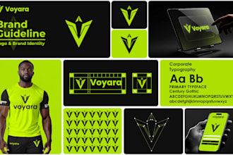 full brand identity logo design and brand style guidelines