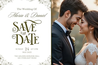do custom wedding invitation card design elegant and personalized