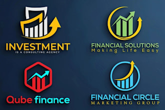 create financial, accounting, bank insurance company logo