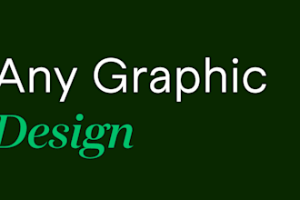 do any graphic design project work