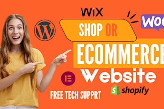 create a shop or ecommerce website for you in 24 hrs