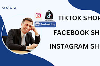 set up tiktok shop, manage tiktok shop facebook shop, instagram shop
