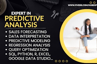 conduct predictive data analysis with python, r sql studio power bi for business