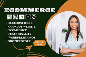 ecommerce website on ionos website wordpress wix godaddy multivendor shopify