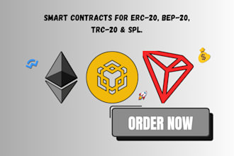 create erc20, bep20, trc20 and spl token on ethereum, bsc, tron and solana