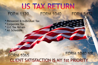 minimize your US tax filings 1040 1065 1120 returns