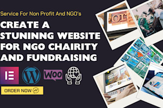design a non profit website for a non profit charity and fundraising ngos