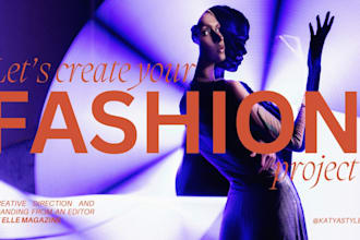creatively direct your fashion shoot, concept, or brand visuals