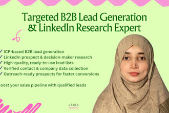 targeted b2b lead generation and linkedin research
