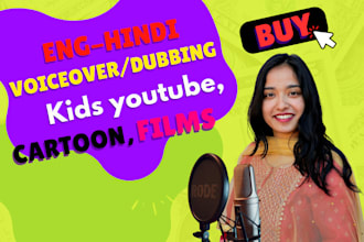 do english and hindi voiceover dubbing