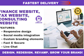 finance website tax website consulting website insurance website CPA website