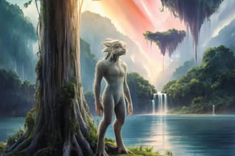 create environment concept art, background and illustration