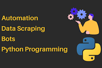 do python automation, scripting and web scraping