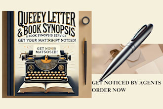professionally edit and write query letter book synopsis