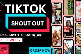 do organic tiktok shoutout, website promotion, twitter shoutout, link promotion