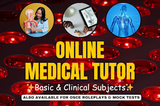 be professional medical tutor as mbbs doctor