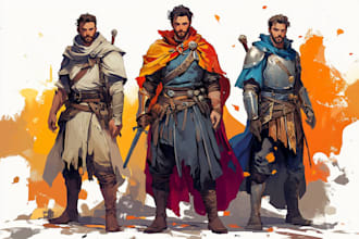 draw a amazing d and d character for you