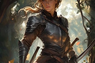 create a dnd character art and character art