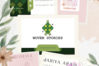 design business card, loyalty card, thankyou card and packaging designs