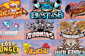 design pokemon , fakemon ,chibi art , sports and mascot logo
